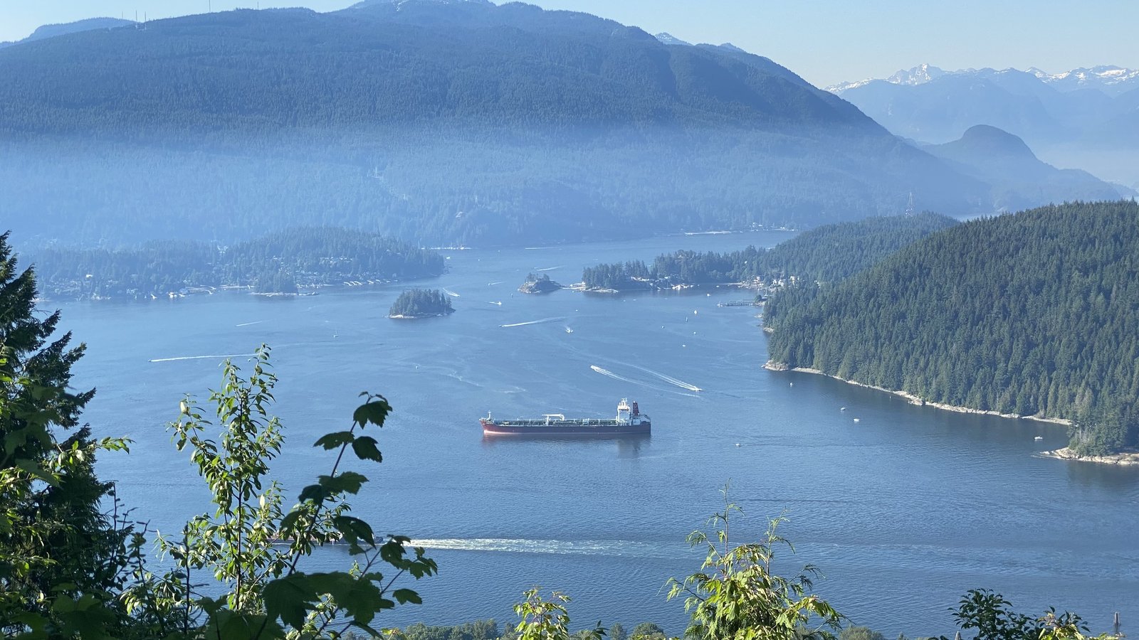Tanker in the fjord