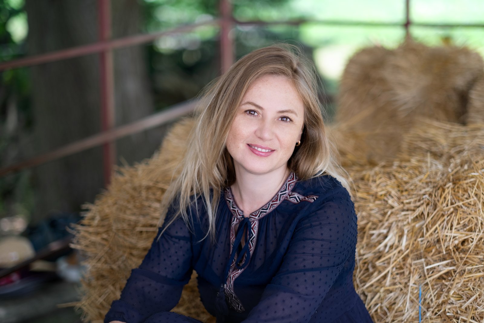 Portrait of Galya at haystacks